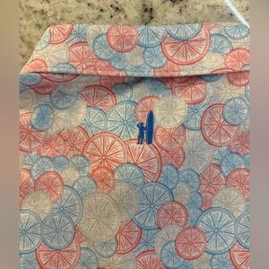 NWOT Johnnie-O Colorful Geometric Polo Shirt Size M